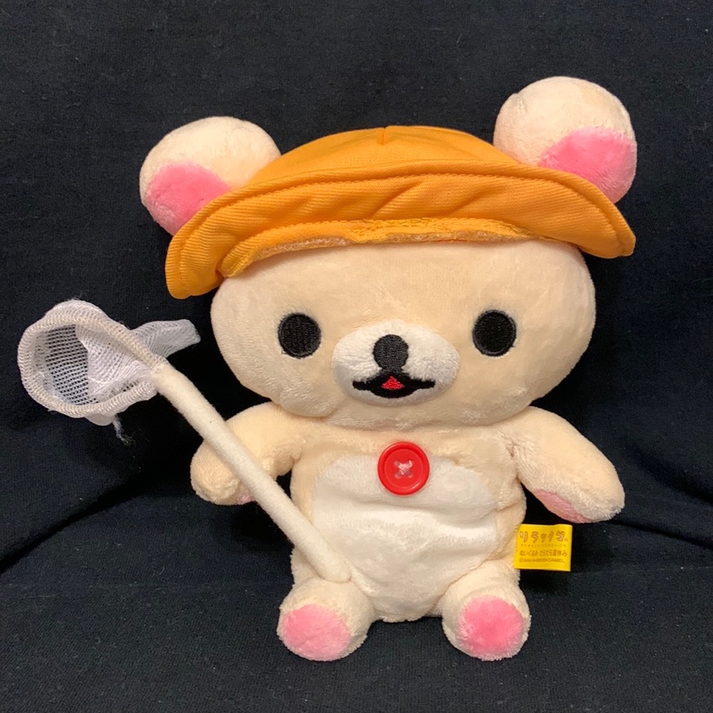 Korilakkuma plush holding net from Japan